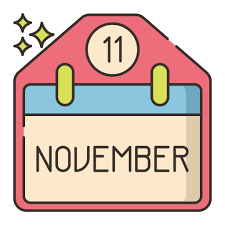 November - Free time and date icons